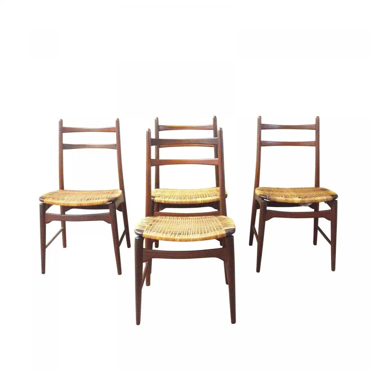 4x exclusive Teak Stühle von Georg Leowald für Wilkhahn Midcentury Stuhl 60er 0