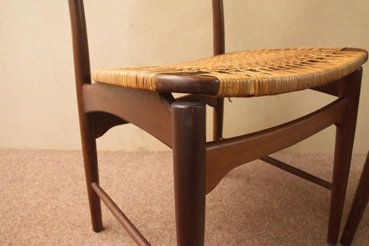4x exclusive Teak Stühle von Georg Leowald für Wilkhahn Midcentury Stuhl 60er 6