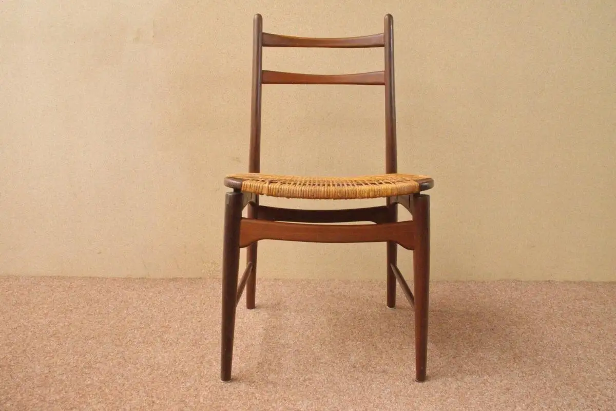 4x exclusive Teak Stühle von Georg Leowald für Wilkhahn Midcentury Stuhl 60er 8