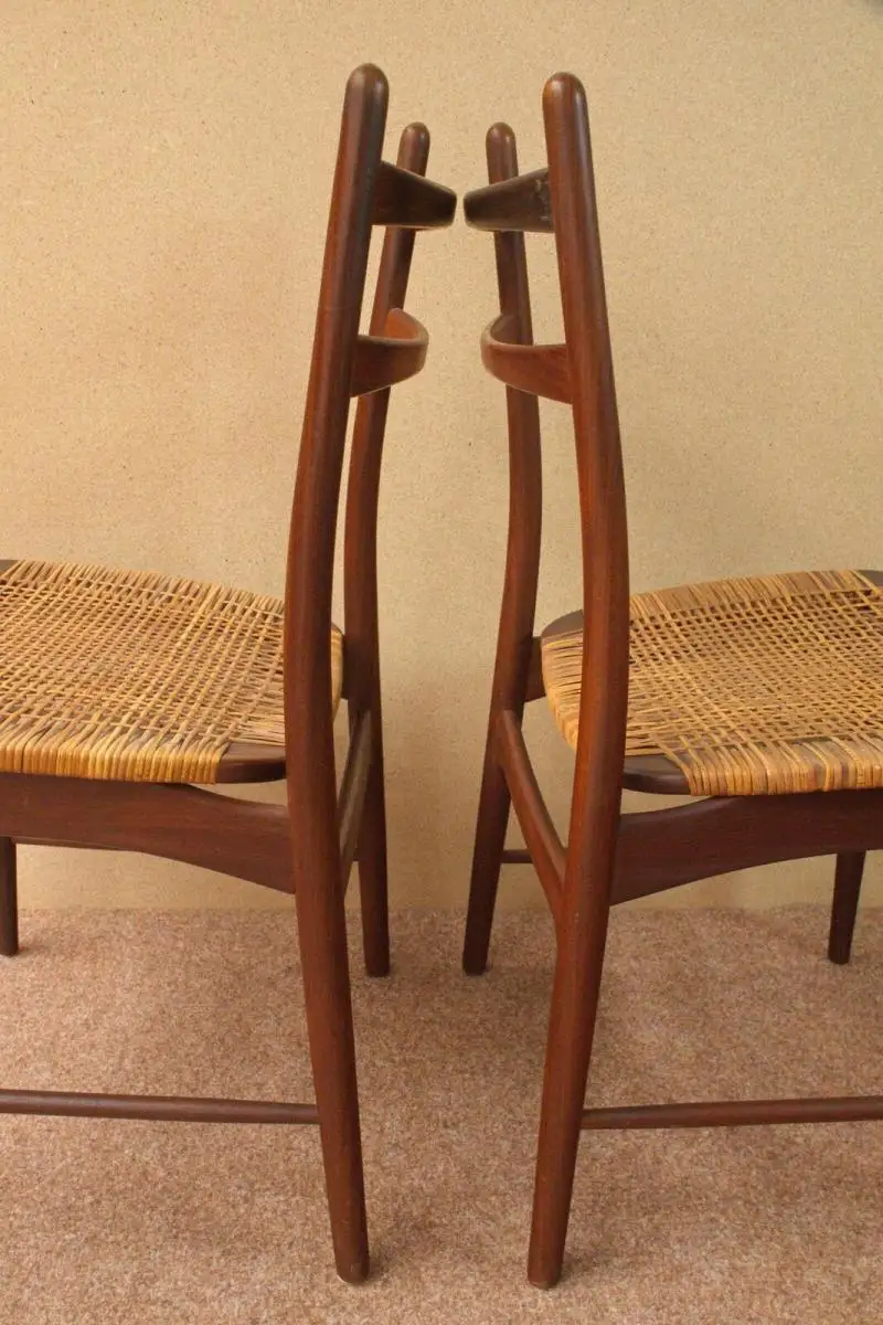4x exclusive Teak Stühle von Georg Leowald für Wilkhahn Midcentury Stuhl 60er 9
