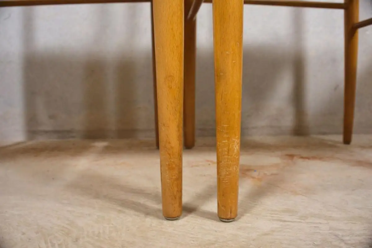 4 Eiche Natur Esszimmerstuhl Vintage Stuhl Skandinavien Danish Design 60er Jahre 7
