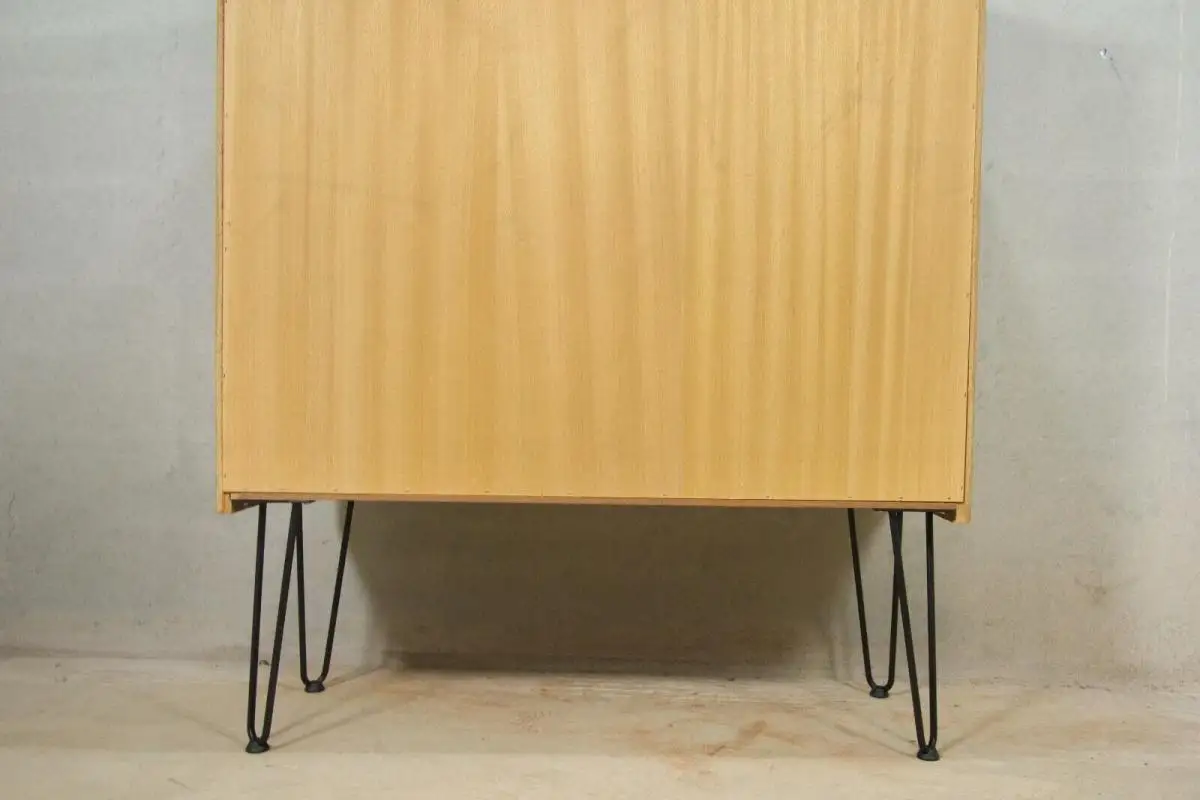 Mid Century Bücherregal Vitrine Sideboard G. Satink für WK Möbel, Nussbaum 60er 6