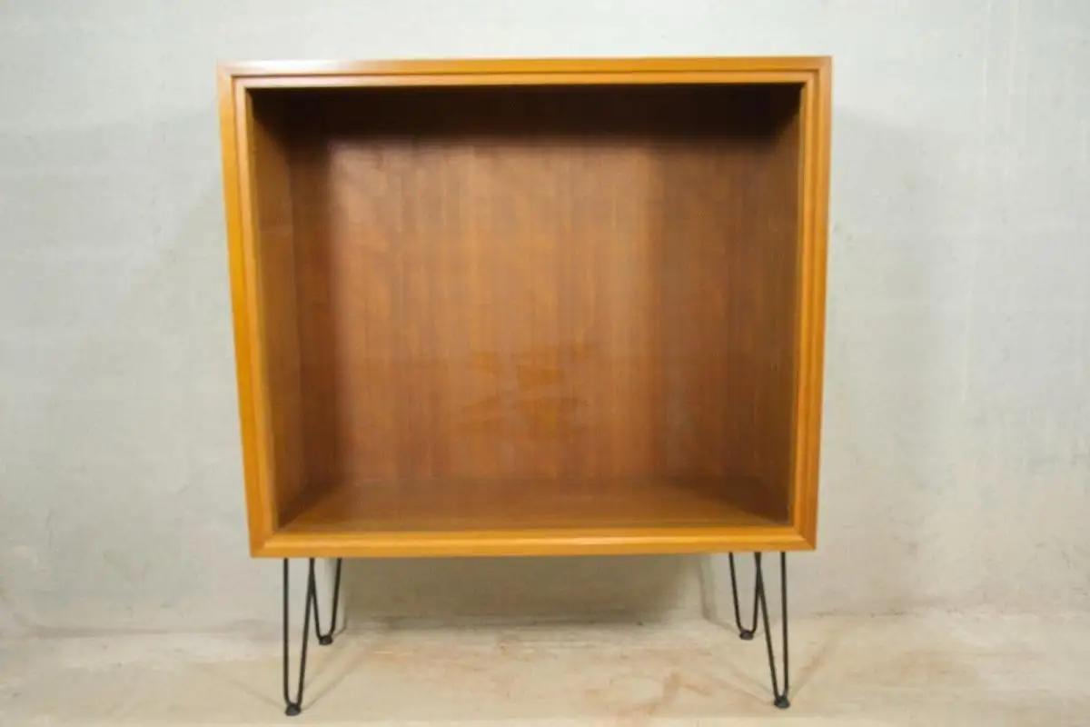 Mid Century Bücherregal Vitrine Sideboard G. Satink für WK Möbel, Nussbaum 60er 8