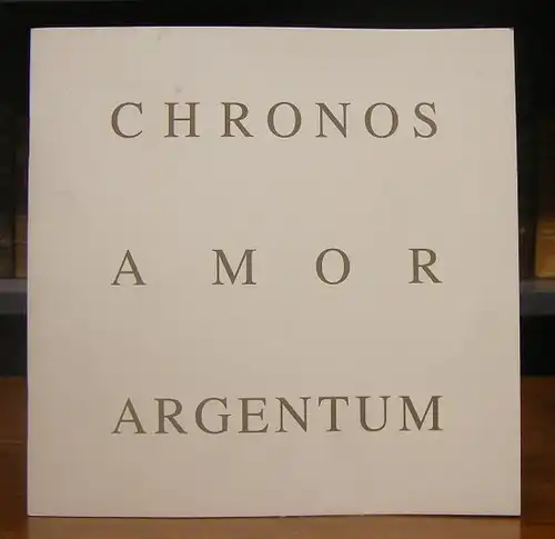 Kornfeld, Simone (et. al.): Chronos - Amor - Argentum. Hanna Frenzel, Simone Kornfeld, Anne Jud. Performance und Installation vor dem Mausoleum im Schloßpark Charlottenburg. Programmbuch mit Abb.