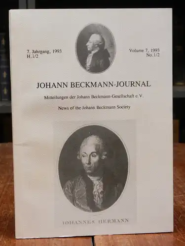 Johann Beckmann Journal. Mitteilungen der Johann Beckmann Gesellschaft. 7. Jahrgang, Heft 1/2 (Doppelheft).