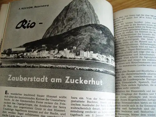 Zeitschrift Wissen und Leben, Jahrgänge 1958-1962, gebunden, DDR