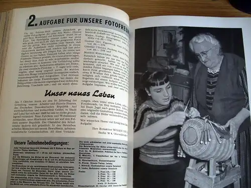 Zeitschrift Wissen und Leben, Jahrgänge 1958-1962, gebunden, DDR