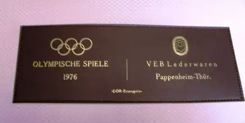 Werbung: Kofferset der DDR-Olympiamannschaft Montreal 1976