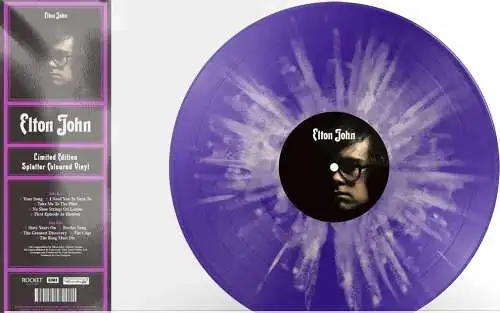 Elton John: Elton John (2016 remastered) (Limited Edition) (Purple & White Splatter Vinyl) LP Neu