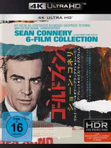 James Bond: Sean Connery 6-Film Collection (Ultra HD Blu-ray) Neu