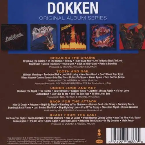 Dokken - Original Album Series 5 CDs Neu