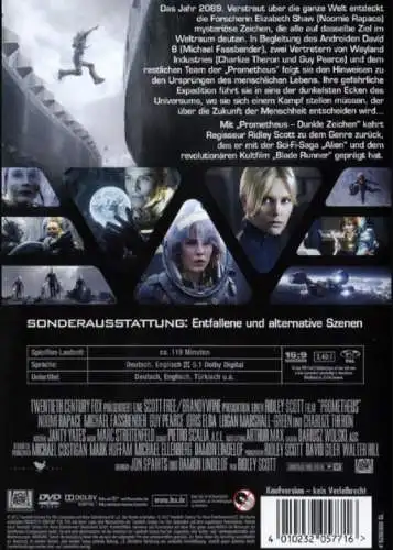 Prometheus - Dunkle Zeichen DVD Neu