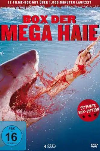 Box der Mega Haie (12 Filme auf 4 DVDs) Neu