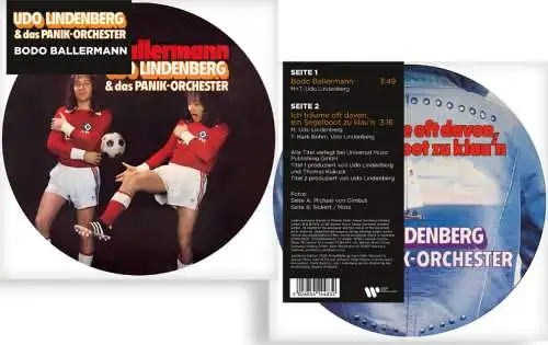 Udo Lindenberg: Bodo Ballermann (2026 Remaster) (Picture Disc) 7" Vinyl Single Neu