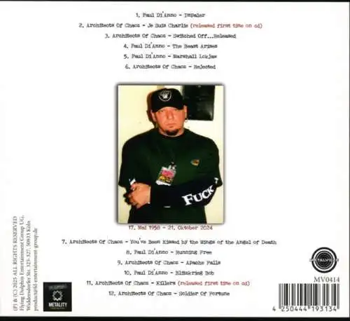 Paul Di'Anno: In Memory Of Paul Di'Anno CD Neu
