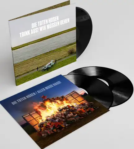 Die Toten Hosen: „Trink aus, wir müssen gehen!“ + Bonusalbum „Alles muss raus!“: Dreifach-Vinyl Standard-Edition Vinyl 3 LPs Neu
