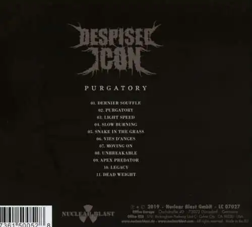 Despised Icon: Purgatory CD Neu