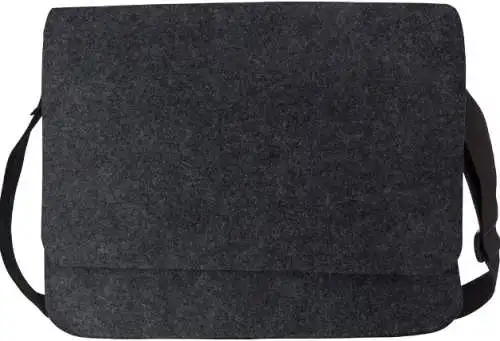 Laptop-Schultertasche aus Filz graphit Neu