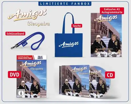 Amigos Cleopatra Limitierte Fanbox - CD + DVD + Merch & Exklusiv mit Autogramm Neu
