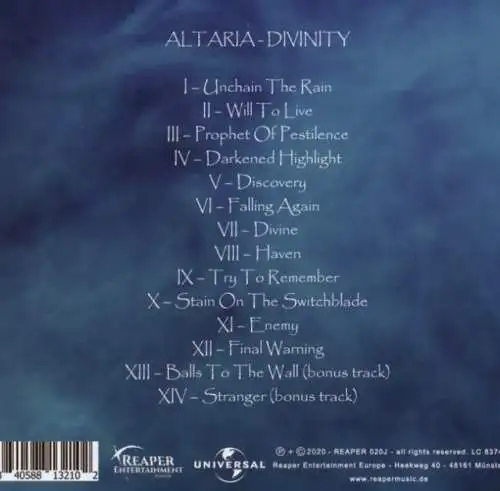 Altaria - Divinity CD Neu