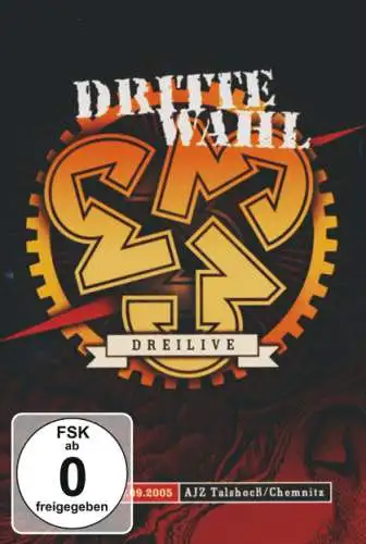 Dritte Wahl: Dreilive - 17.9.2005 AJZ Talshock/Chemnitz DVD Neu