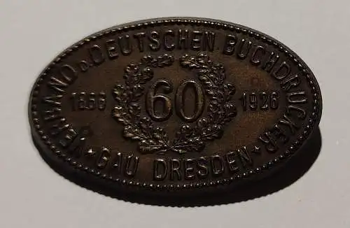 RARITÄT ? Abzeichen 60 Jahre Buchdruckerverband Gau Dresden 1926