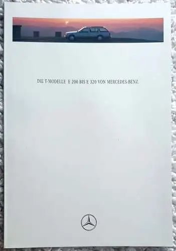 Mercedes-Benz: Prospekt Mercedes-Benz W124 E-Klasse T-Modell 8/1993 Modelljahr 1994. 