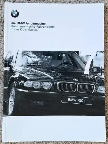 BMW: Prospekt BMW 7er E38 2/2000 Modelljahr 2001. 