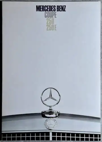 Prospekt Mercedes-Benz /8 Coupe 250 C, 250 CE 10/1968 Modelljahr 1969. 