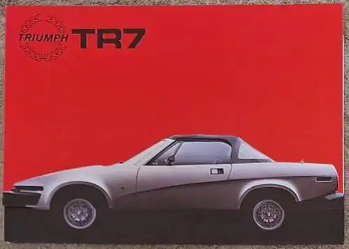 Prospekt Triumph TR7 Drophead 11/1980 Modelljahr 1981. 