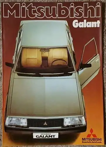 Prospekt Mitsubishi Galant 8/1981 Modelljahr 1982. 