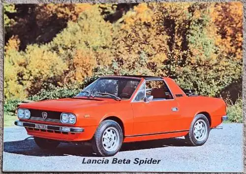 Prospekt Lancia Beta Spider 3/1977. 