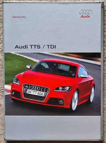 Pressemappe Audi TT TDI, TTS 4/2008 mit Foto-CD, Bildübersicht und umfangreichem Pressetext deutsch. 