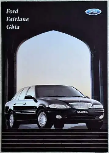 Prospekt Ford Australien Fairlane Ghia 9/1996 Modelljahr 1997. 