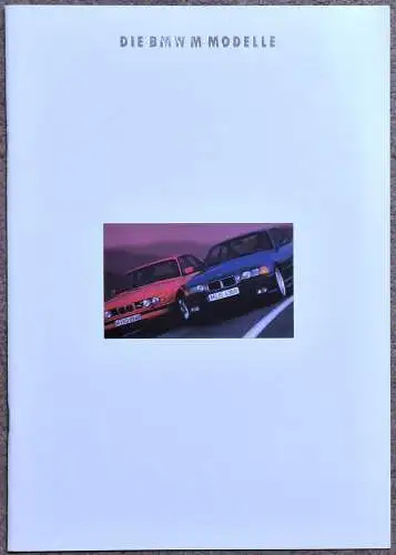 Prospekt BMW 3er M3 Coupe E36, M5 Limousine und Touring E34 2/1993 Modelljahr 1994. 