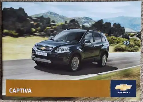 Prospekt Chevrolet Captiva 8/2008 Modelljahr 2009. 