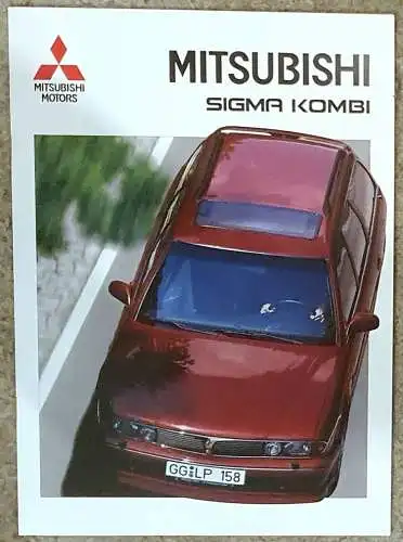 Prospekt Mitsubishi Sigma Kombi 2/1995 Modelljahr 1995. 