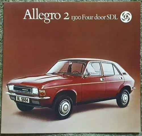 Prospekt Austin Allegro 2 1500 4-door SDL 2/1976. 
