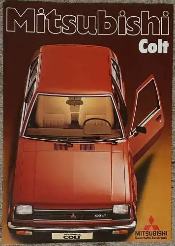 Prospekt Mitsubishi Colt 1/1981 Modelljahr 1981. 
