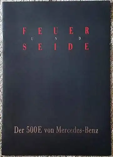 Prospekt Mercedes-Benz 500E W124 7/1991 Modelljahr 1992. 