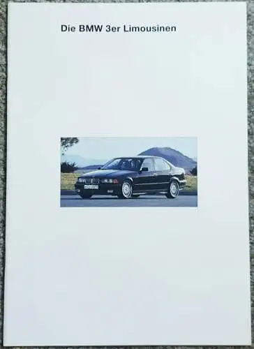 Prospekt BMW 3er Limousine E36 1/1994, 316i, 318i, 320i, 325i. 