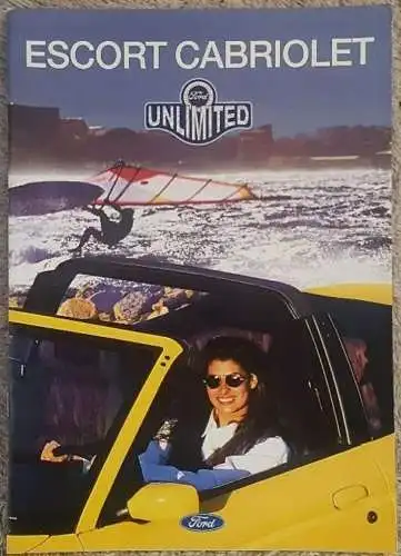 Prospekt Ford Escort Cabriolet 7/1995 Modelljahr 1996. 