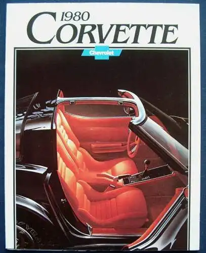 Prospekt Chevrolet Corvette 7/1979 Modelljahr 1980. 