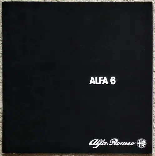 Prospekt Alfa Romeo Alfa 6 Modelljahr 1984. 
