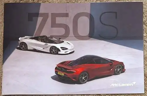 Brochure Prospekt McLaren 750S Coupe, Spider 2023. 
