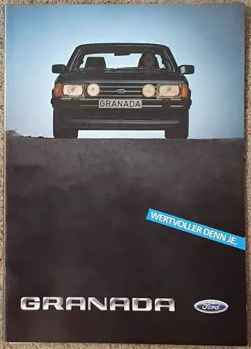 Prospekt Ford Granada 12/1983 Modelljahr 1984. 