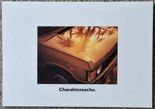 Prospekt Land Rover Range Rover 4/1986. 