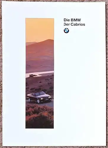 Prospekt BMW 3er 318i 320i 328i Cabrio E36 2/1995 Modelljahr 1996. 