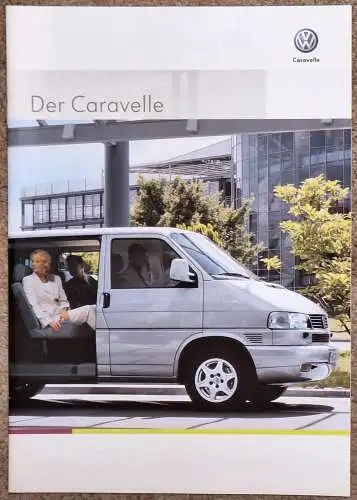 Prospekt VW Volkswagen T4 Caravelle 4/2002 Modelljahr 2002. 