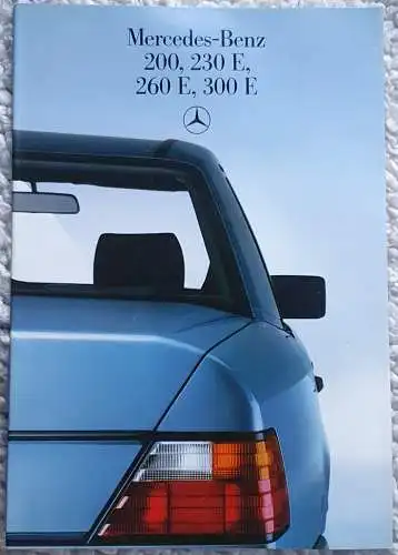 Prospekt Mercedes Benz W124 200, 230E, 260E, 300E 12/1984 Modelljahr 1985. 